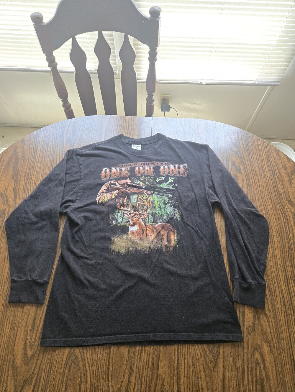 Deer Hunter One On One Vintage Long Sleeve Shirt